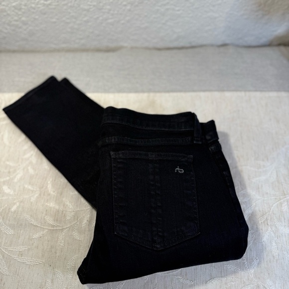 rag & bone Denim - Rag & Bone Coated Black Skinny Jean Size 30. Cut 7195